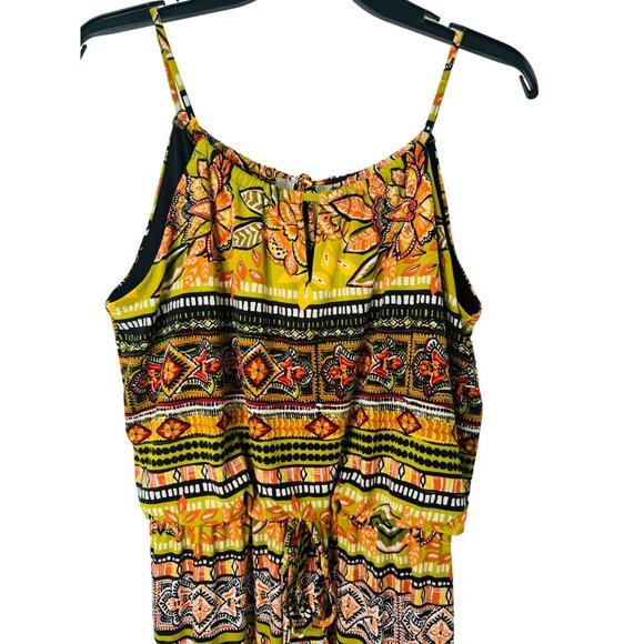 2/$30 Boho Chic Size 10 Enfocus Studio Floral Patterned Full Length Dress - Picture 3 of 13